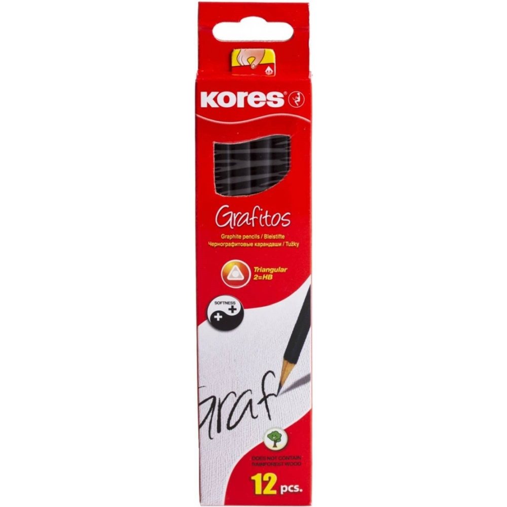 KORES KURŞUN KALEM GRAFITOS ÜÇGEN HB 92301