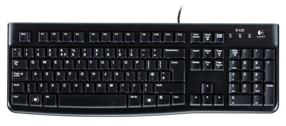 LOGITECH KLAVYE K120 KABLOLU Q TUŞ DİZİMİ SİYAH 910-004424