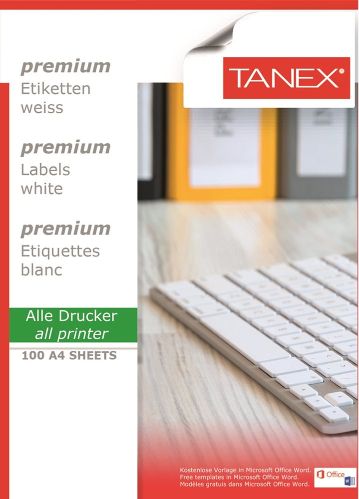 TANEX LASER ETİKET TW-2370 210 X 70 MM 100 LÜ