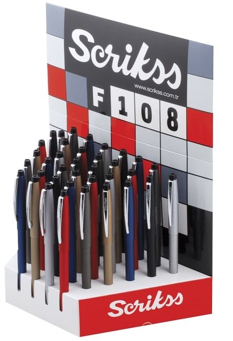 SCRIKSS TÜKENMEZ KALEM F108 36 LI STAND