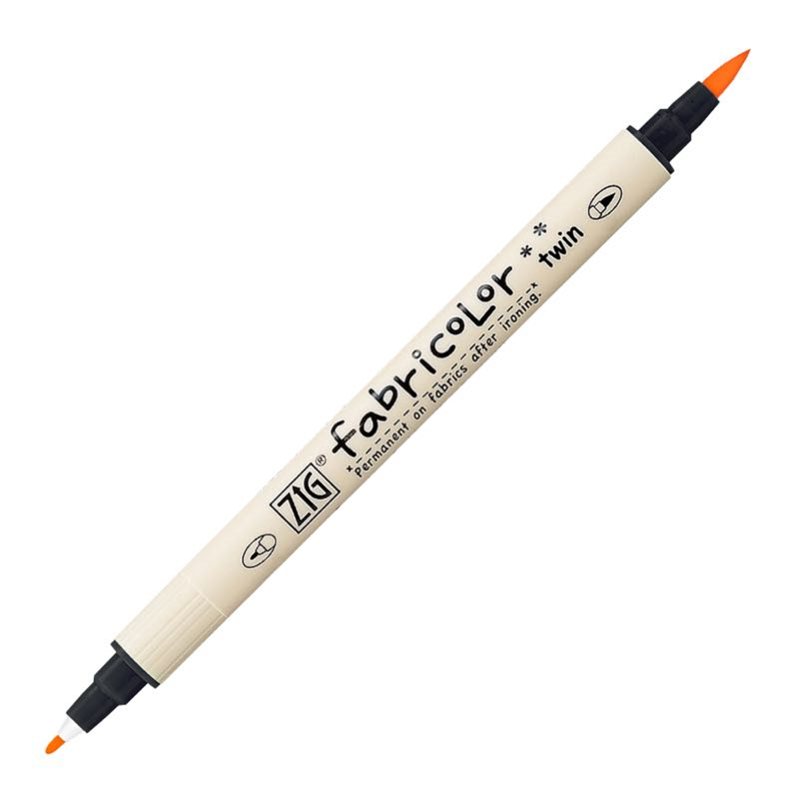 ZIG FABRICOLOR TWIN KUMAŞ KALEMİ TC-4000 002 FLUORESCENT ORANGE