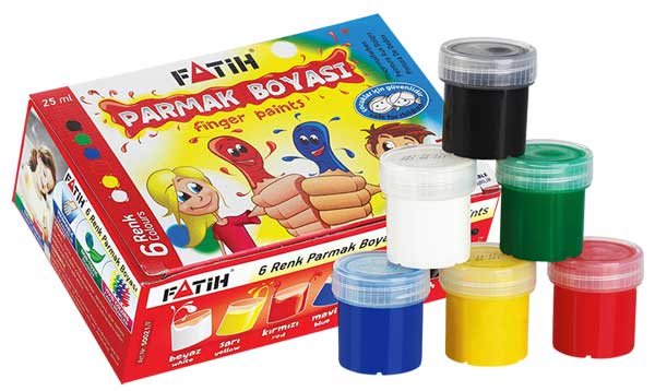 FATİH PARMAK BOYASI 6 RENK 25 ML FA50021FB6R
