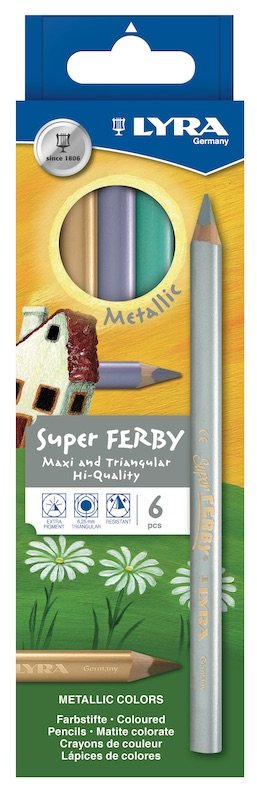 LYRA KURU BOYA SUPER FERBY METALİK 6 LI L3721062