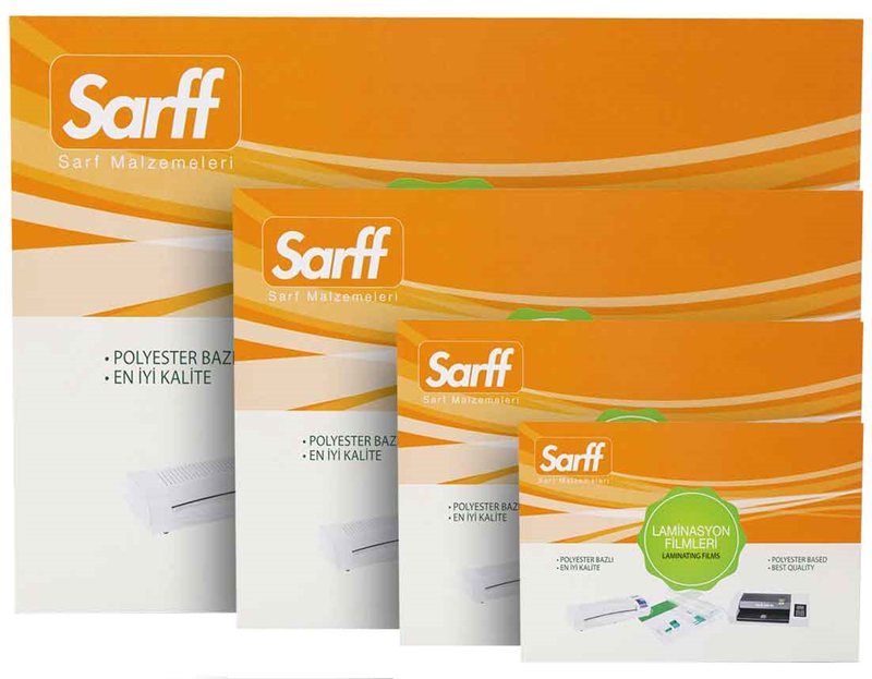 SARFF LAMİNASYON FİLMİ PARLAK 150mic 78x102 100 LÜ 15309027
